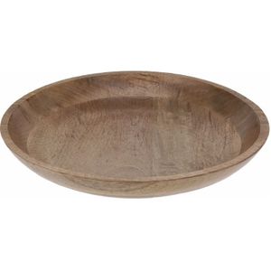 Houten dienblad / kaarsenbord rond 40 cm