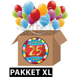 25 jaar feestartikelen pakket XL