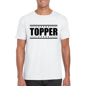 Toppers in concert Wit t-shirt heren met tekst Topper