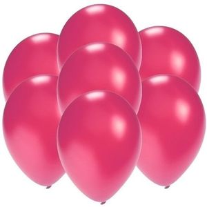 200x Mini ballonnen roze metallic