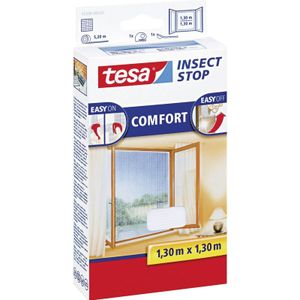 3x Tesa vliegenhor/insectenhor wit 1,3 x 1,3 meter