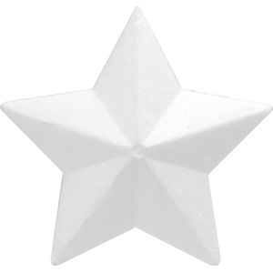 Piepschuim hobby knutselen vormen/figuren ster van 20 cm