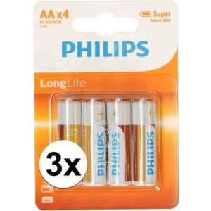 Voordelige Philips AA batterijen