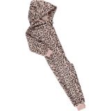 Zachte luipaard/cheetah print onesie voor dames roze maat L/XL