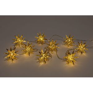 Anna Collection verlichting met 10 3D sterren- 150 cm- goud -warm wit