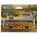 Bussafari speelgoed auto giraffe print