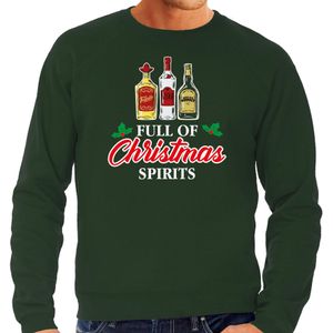 Bellatio Decorations Foute drank humor Kersttrui Kerst - sweater groen - heren XL