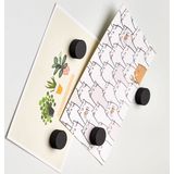 Zeller whiteboard/koelkast magneten extra sterk - 12x - mat zwart