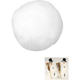 16x Witte sneeuwballen/sneeuwbollen 6 cm