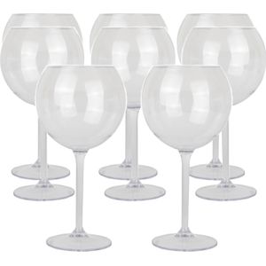 Depa Gin tonic/cocktailglas - 12x - transparant - onbreekbaar kunststof - 650 ml