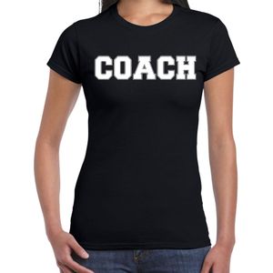 Bellatio Decorations Cadeau t-shirt voor dames - coach - zwart - bedankje - verjaardag