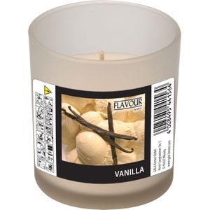 Conpax Candles Geurkaars - in glas - Vanille aroma - 8 branduren - 7 x 8 cm - woondecoratie - kaarsen