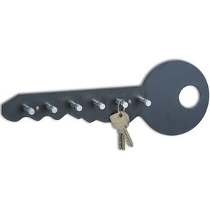Sleutelrekje sleutelvorm zwart 35 cm