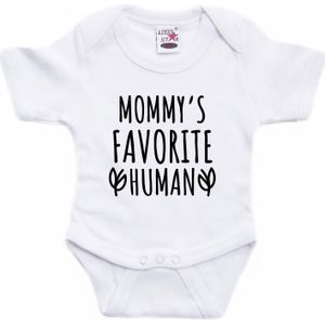 Mommys favourite human kraamcadeau rompertje wit jongens en meisjes