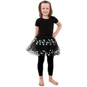 Petticoat zwart met stippen voor meisjes