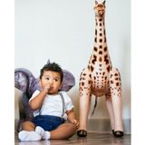 Opblaas giraffe dieren 90 cm realistische print