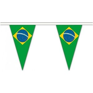 Extra lange Brazilie vlaggenlijnen van 5 meter
