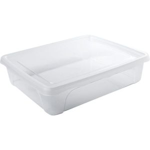 Vershoudbakje - laag - transparant - 2 liter - 24 x 20 x 6 cm