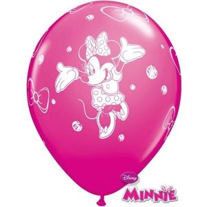 Minnie Mouse party ballonnen 6x stuks