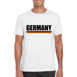 Duitsland supporter shirt wit heren