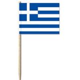 Cocktailprikker Griekenland vlaggetjes 100 st