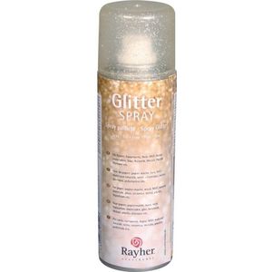 Glitter spray met gouden fijne glitters