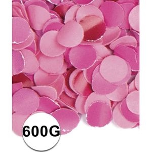 Zakje met 600 gram roze confetti
