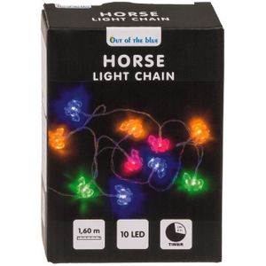 Lichtsnoer - paarden thema - 160 cm - batterij - gekleurd- verlichting