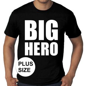 Big Hero fun grote maten t-shirt zwart heren
