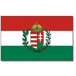 Gevelvlag/vlaggenmast vlag Hongarije 90 x 150 cm