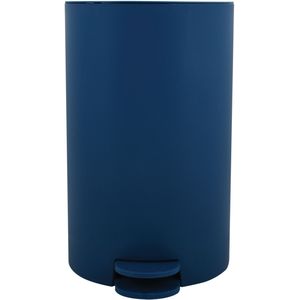 MSV Pedaalemmer - kunststof - marine blauw - 3L - klein model - 15 x 27 cm - Badkamer/toilet