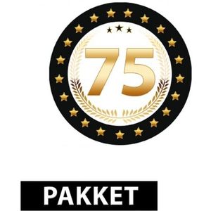 75 jaar feestartikelen pakket