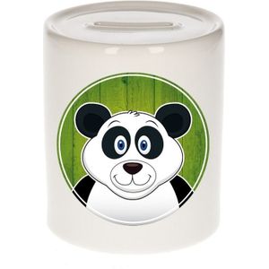 Dieren spaarpot panda voor kinderen 9 cm