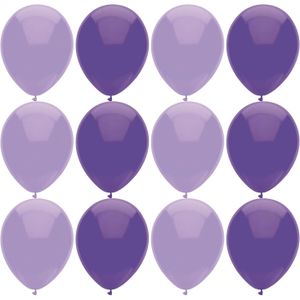 Ballonnen verjaardag/thema feest - 200x stuks - lila/paars
