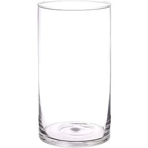 Rechte bloemenvaas glas 30 cm