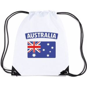 Nylon sporttas Australische vlag wit
