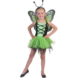 Groene vlinder feeen jurkje voor meisjes