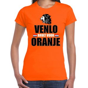 Oranje EK/ WK fan shirt / kleding Venlo brult voor oranje voor dames