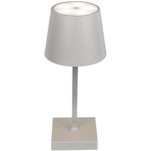 USB Tafellamp LED Dimbaar Grijs 26 cm van Kunststof - Nachtlampje - Tafel Lampje