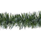 Kerstslinger - groen - 270 cm - lametta/tinsel - folie slinger