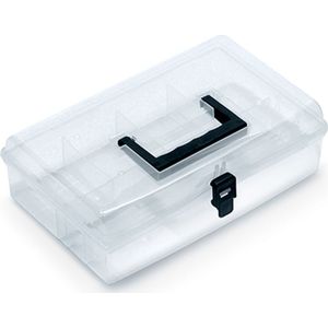 Kistenberg Sorteerbox/vakjes koffer - kleine spullen - 5 vaks - kunststof - 29 x 20 x 8.5 cm