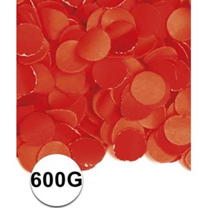 Zakje met 600 gram rode confetti