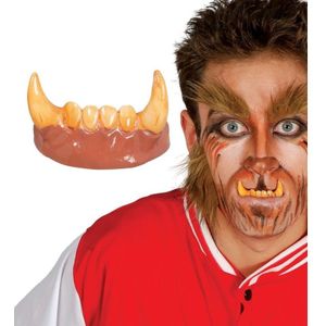 Halloween Nep gebit met  weerwolf tanden