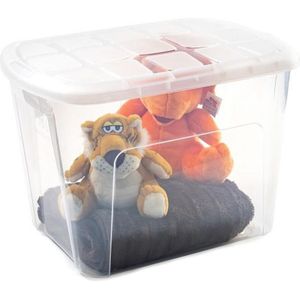 Plasticforte opberg kist met deksel - Box - 75L - 60 x 42 x 43 cm