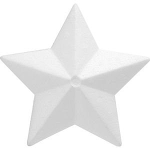 Piepschuim hobby knutselen vormen/figuren ster van 15 cm