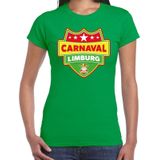 Limburg verkleedshirt voor carnaval groen dames