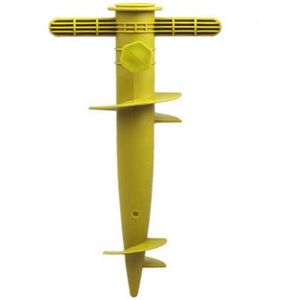 Parasolharing - geel - kunststof - D22-32 mm x H31 cm