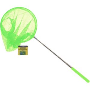 Benson Telescopisch visnet/schepnet - groen - metaal - 38 tot 86 cm