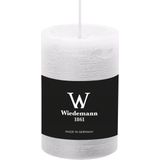 Wiedemann rustieke stompkaars - wit - 6 x 9 cm - 30 branduren
