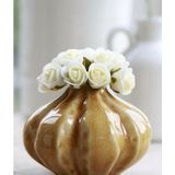 Ideas4seasons Decoratie roosjes foam - 4x - bosje van 12 - creme wit - Dia 2 cm